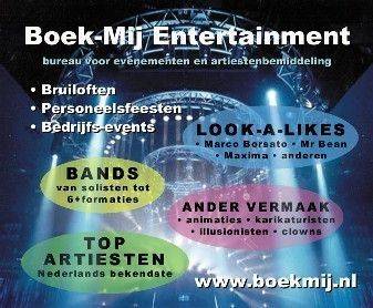 Alleen Topbands voor uw party vind u bij Boek-Mij Entertainment