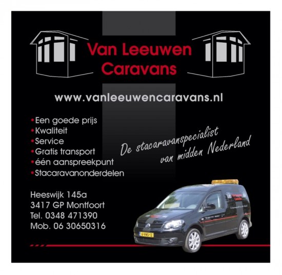 Van leeuwen caravans de stacaravan specialist