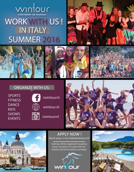 VACATURE ZOMER 2016 - ANIMATIE